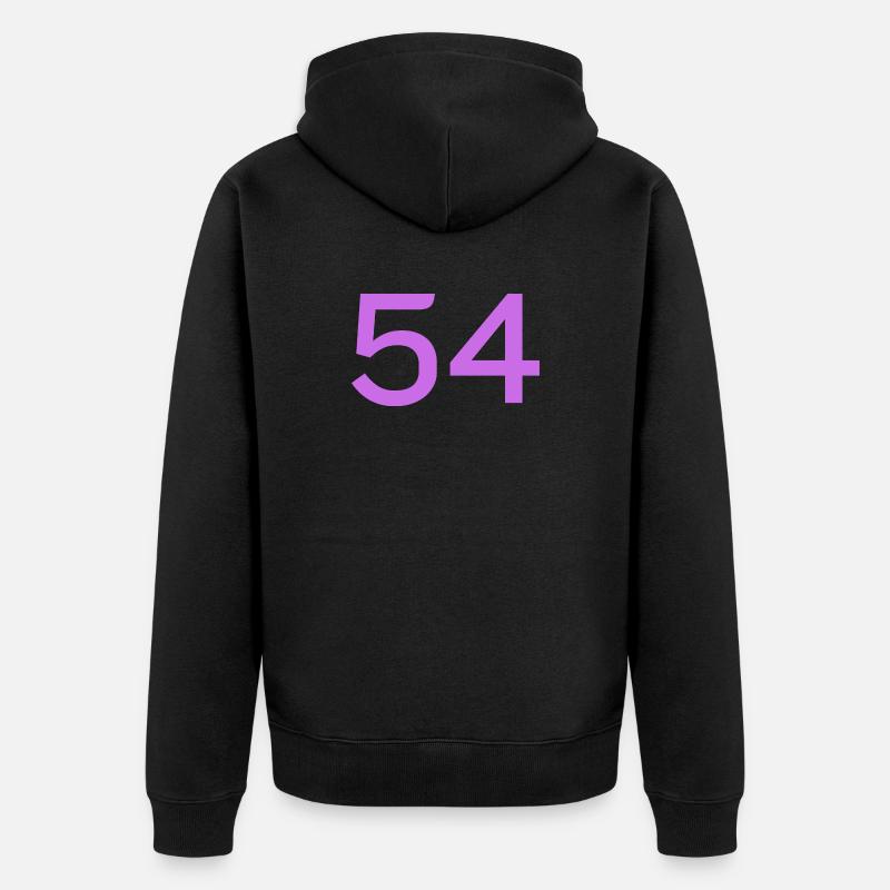 54 - Veste à capuche bio Premium Unisexe - noir
