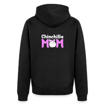 Chinchilla - Veste à capuche bio Premium Unisexe - noir - Dos - Nico (187cm)