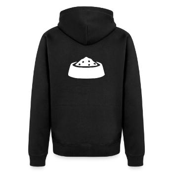 Cadeau pour animaux de type bol - Veste à capuche bio Premium Unisexe - noir - Dos - Nico (187cm)