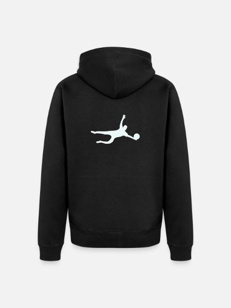torwart- - Unisex Premium Bio Zip Hoodie - Schwarz