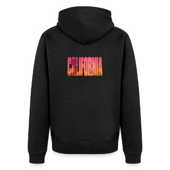 Californie - Veste à capuche bio Premium Unisexe - noir - Dos - Nico (187cm)