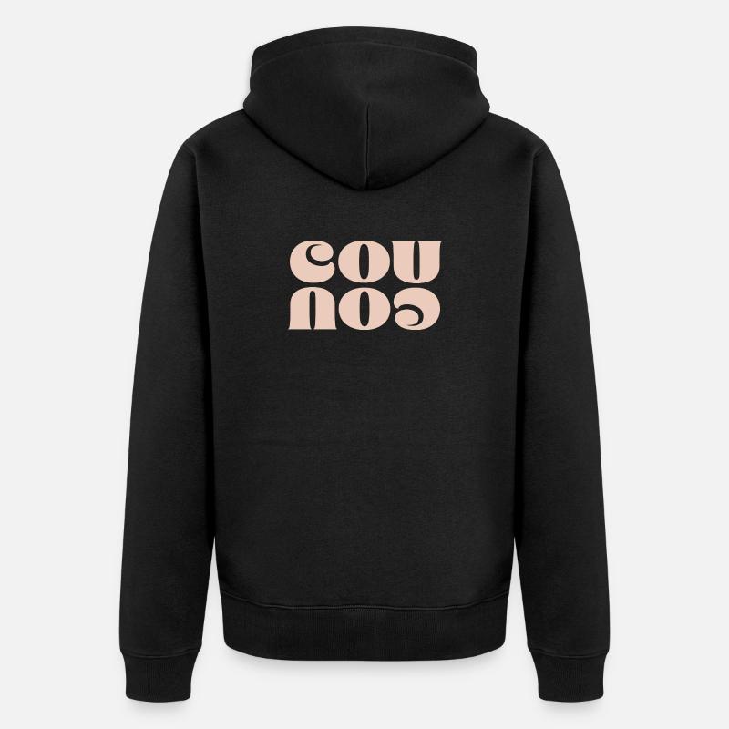 COU COU - Veste à capuche bio Premium Unisexe - noir