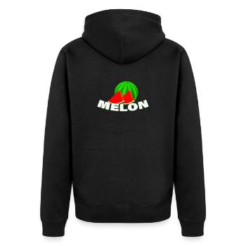 MELON - Veste à capuche bio Premium Unisexe - noir - Dos - Nico (187cm)