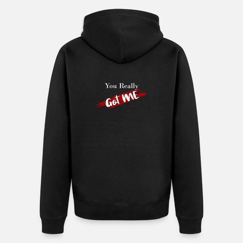 Tu m’as eu - Veste à capuche bio Premium Unisexe - noir