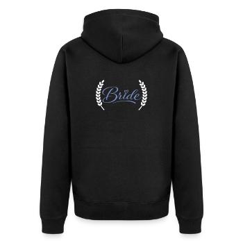 Mariée - Veste à capuche bio Premium Unisexe - noir - Dos - Nico (187cm)
