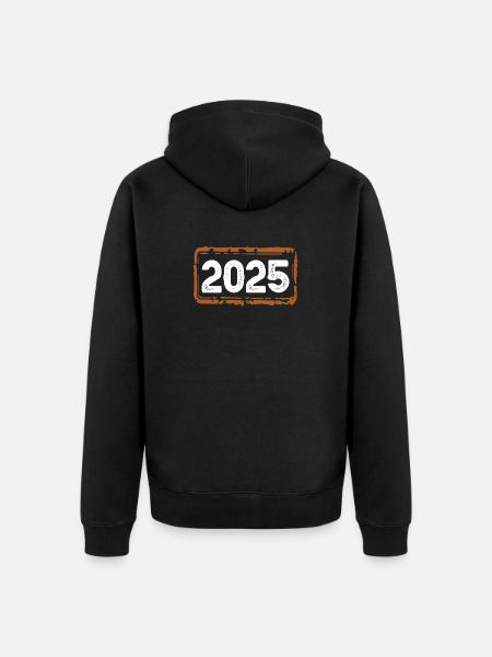 Année 2025 - Veste à capuche bio Premium Unisexe - noir
