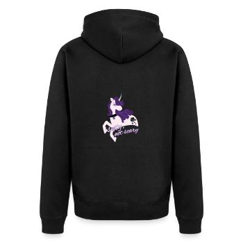 Licorne gothique sexy / Licorne sexy - Veste à capuche bio Premium Unisexe - noir - Dos - Nico (187cm)