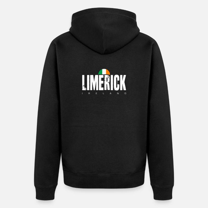 Erforderliche Designdetails - Unisex Premium Bio Zip Hoodie - Schwarz