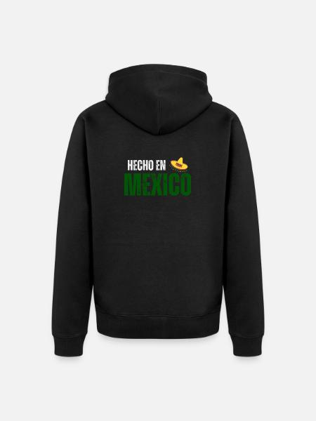 Made in Mexico, Mexican pride - Unisex Premium Organic Zip Hoodie - black