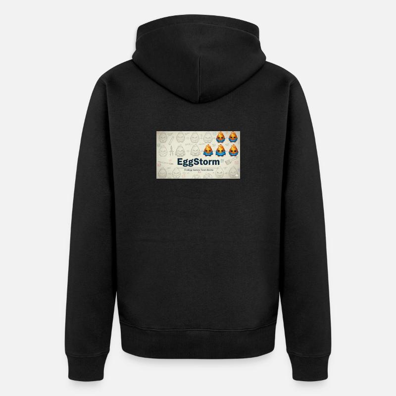 L’équipe de jeux FireEgg - Veste à capuche bio Premium Unisexe - noir