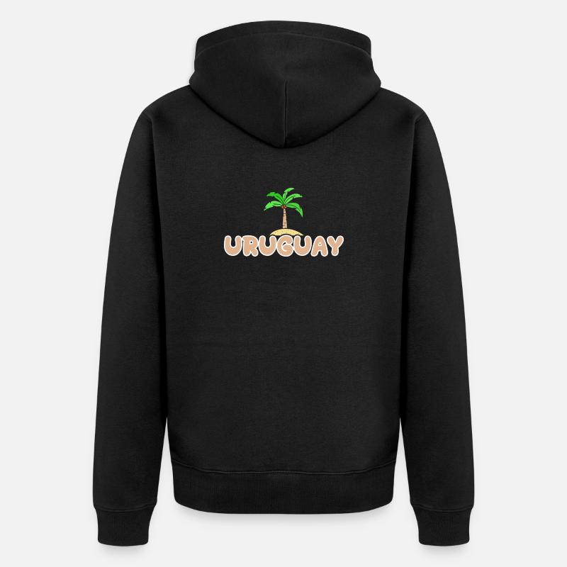 Uruguay comme Uruguay - Veste à capuche bio Premium Unisexe - noir