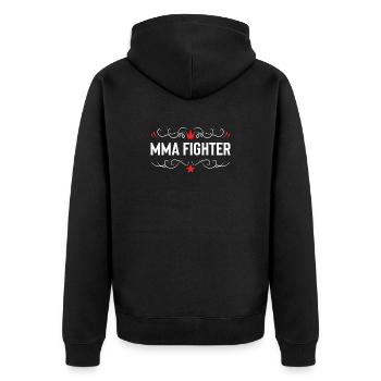 Combattant MMA Arts martiaux mixtes - Veste à capuche bio Premium Unisexe - noir - Dos - Nico (187cm)