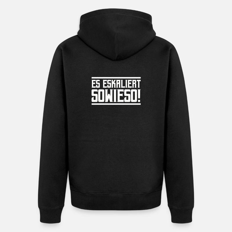De toute façon, ça s’intensifie ! - Veste à capuche bio Premium Unisexe - noir