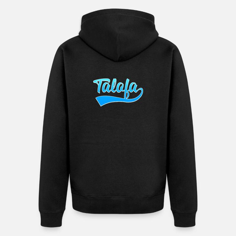 Samoa - Unisex Premium Bio Zip Hoodie - Schwarz