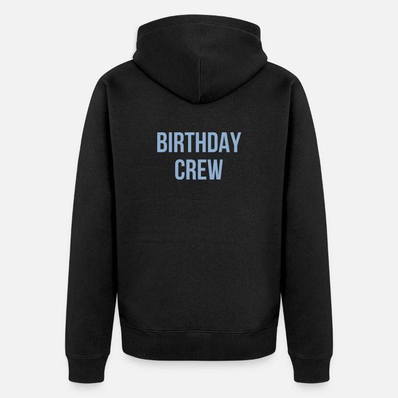 Équipe d’anniversaire - Veste à capuche bio Premium Unisexe - noir
