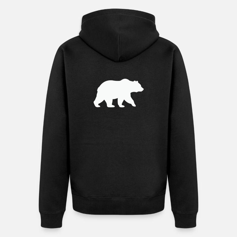 Bear - Veste à capuche bio Premium Unisexe - noir