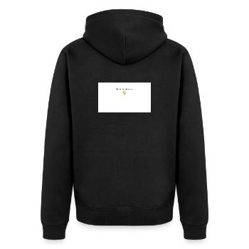 Backe die Welt einen besseren Cupcake - Unisex Premium Bio Zip Hoodie - Schwarz - Hinten - Nico (187cm)