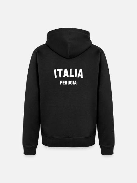 PERUGIA Italien Italy - Unisex Premium Organic Zip Hoodie - black