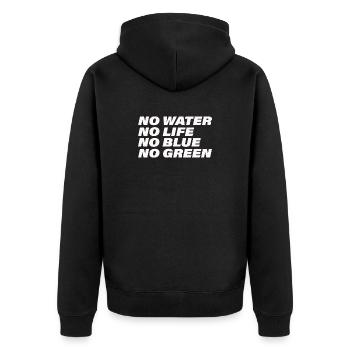 EAU - Veste à capuche bio Premium Unisexe - noir - Dos - Nico (187cm)