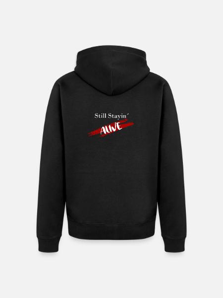 Still Stayin ́ - Unisex Premium Organic Zip Hoodie - black