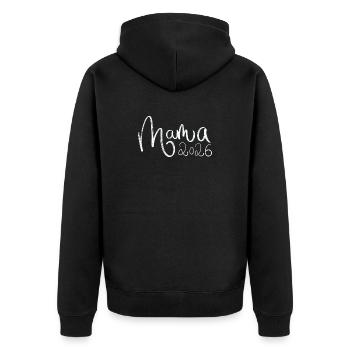 Maman 2026 - Veste à capuche bio Premium Unisexe - noir - Dos - Nico (187cm)