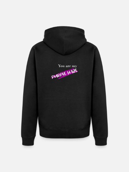 You are my - Unisex Premium Bio Zip Hoodie - Schwarz