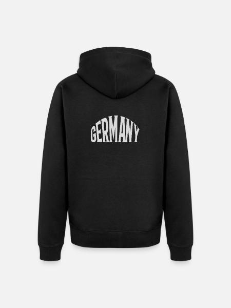Germany - Unisex Premium Organic Zip Hoodie - black
