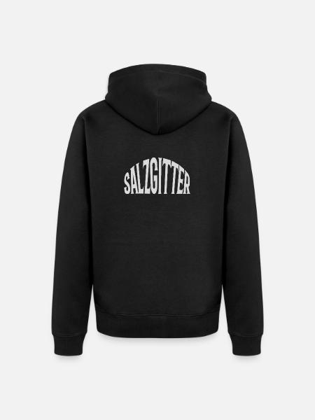Salzgitter - Unisex Premium Bio Zip Hoodie - Schwarz