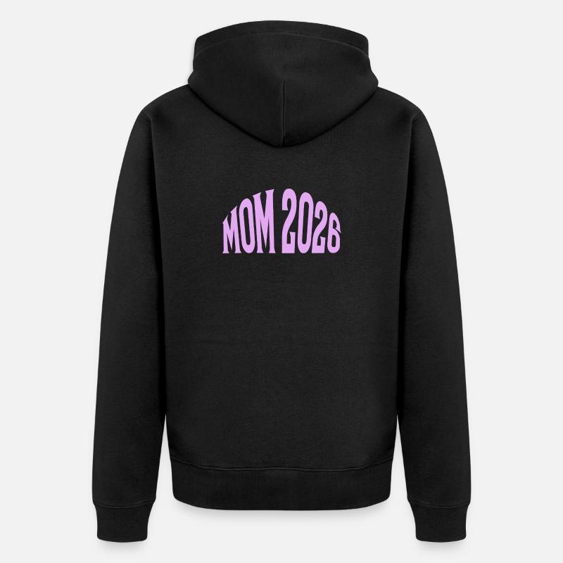 Maman 2026 - Veste à capuche bio Premium Unisexe - noir