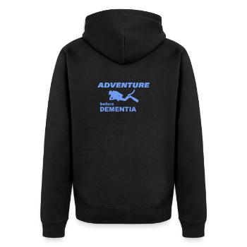 AVENTURE DE PLONGÉE - Veste à capuche bio Premium Unisexe - noir - Dos - Nico (187cm)