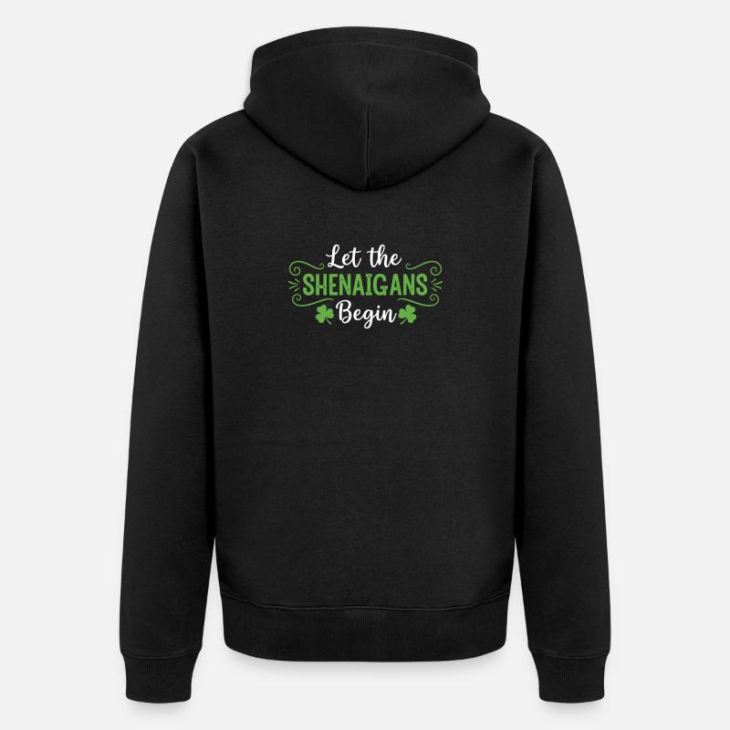 Que les bêtises commencent - Veste à capuche bio Premium Unisexe - noir