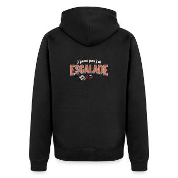 J'peux pas j'ai Escalade - Veste à capuche bio Premium Unisexe - noir - Dos - Nico (187cm)