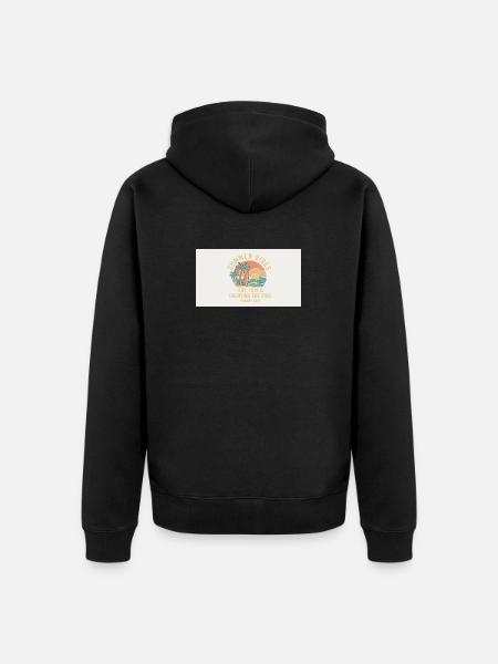 1783858733423 - Unisex Premium Organic Zip Hoodie - black