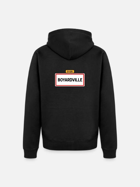 Boyardville D126 - Veste à capuche bio Premium Unisexe - noir