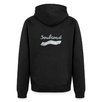 Soulroad - Veste à capuche bio Premium Unisexe - noir - Dos - Nico (187cm)