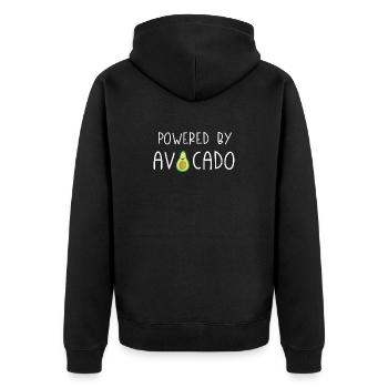 Propulsé par Avocado - Veste à capuche bio Premium Unisexe - noir - Dos - Nico (187cm)