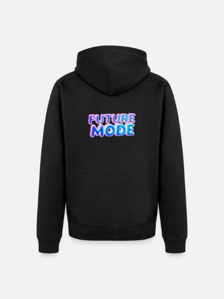 Néon de mode future - Veste à capuche bio Premium Unisexe - noir