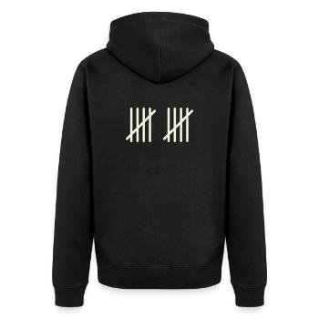 10 coups - Veste à capuche bio Premium Unisexe - noir - Dos - Nico (187cm)