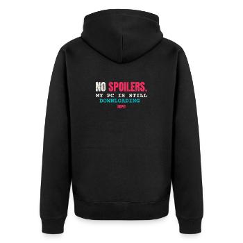 No Spoiler Videogame - Unisex Premium Bio Zip Hoodie - Schwarz - Hinten - Nico (187cm)
