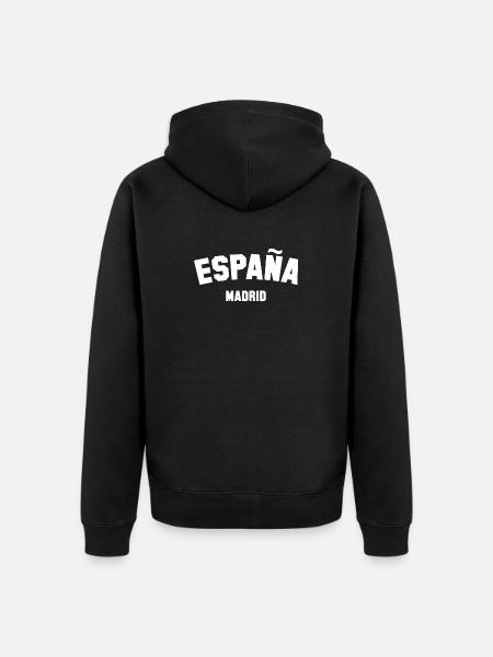 MADRID España Spain - Unisex Premium Organic Zip Hoodie - black