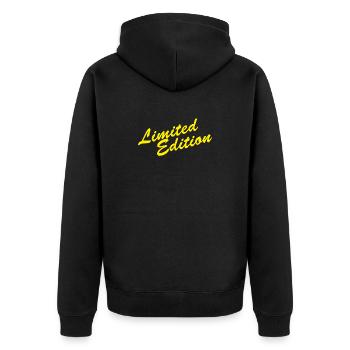 Édition limitée - Veste à capuche bio Premium Unisexe - noir - Dos - Nico (187cm)