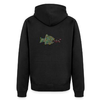 POISSON MANGE-VOITURES - Veste à capuche bio Premium Unisexe - noir - Dos - Nico (187cm)