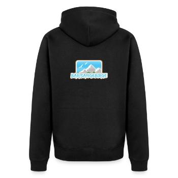 Monts Barisan Monts Barisan - Veste à capuche bio Premium Unisexe - noir - Dos - Nico (187cm)