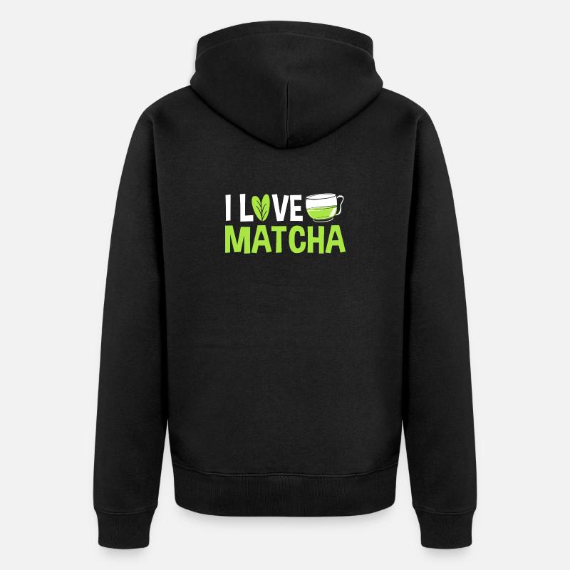 Le Matcha - Veste à capuche bio Premium Unisexe - noir