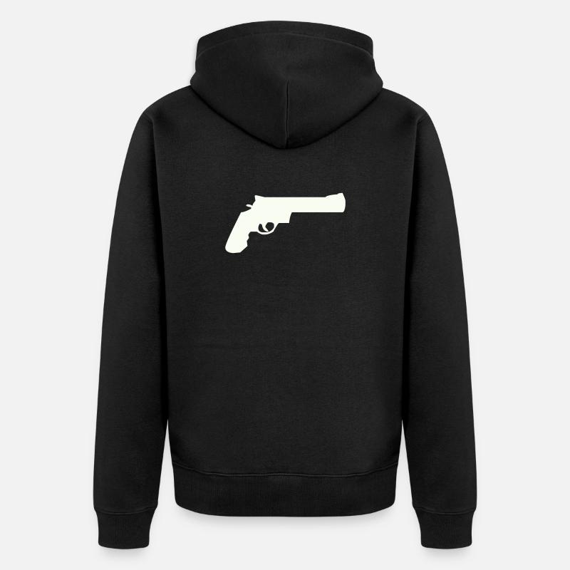 Fusil - Veste à capuche bio Premium Unisexe - noir