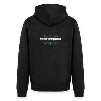 Flair d’ornement pour membres d’équipage - Veste à capuche bio Premium Unisexe - noir - Dos - Nico (187cm)