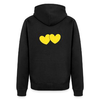 Cadeau pour la fête des mères : Idée de cadeau pour la fête des mères - Veste à capuche bio Premium Unisexe - noir - Dos - Nico (187cm)