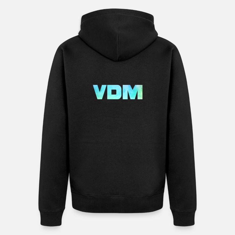 VDM - Unisex Premium Bio Zip Hoodie - Schwarz