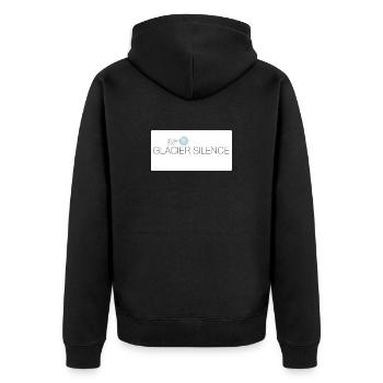 Clarity 0.0 - Unisex Premium Organic Zip Hoodie - black - Back - Nico (187cm)