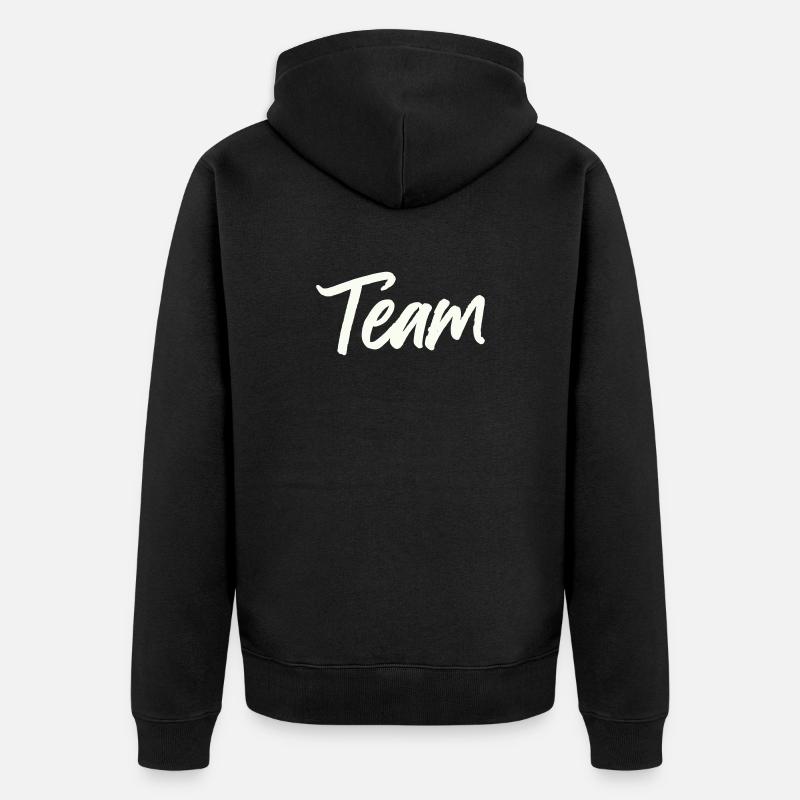 Équipe - Veste à capuche bio Premium Unisexe - noir